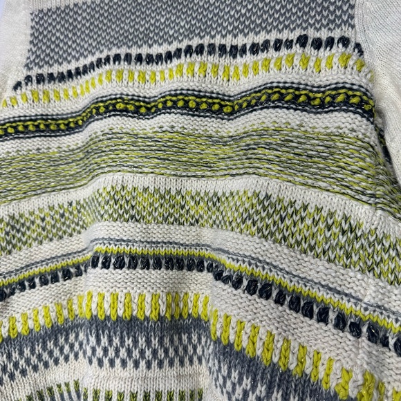 Moth cardigan knit crochet sparkly gold thread boho warm cozy pockets green luxe - Picture 12 of 15